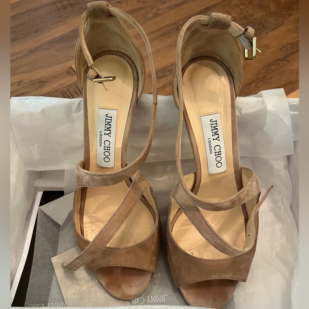 Jimmy Choo Emily size 38 Ballet Pink suede
